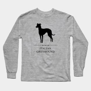 Italian Greyhound Black Silhouette Long Sleeve T-Shirt